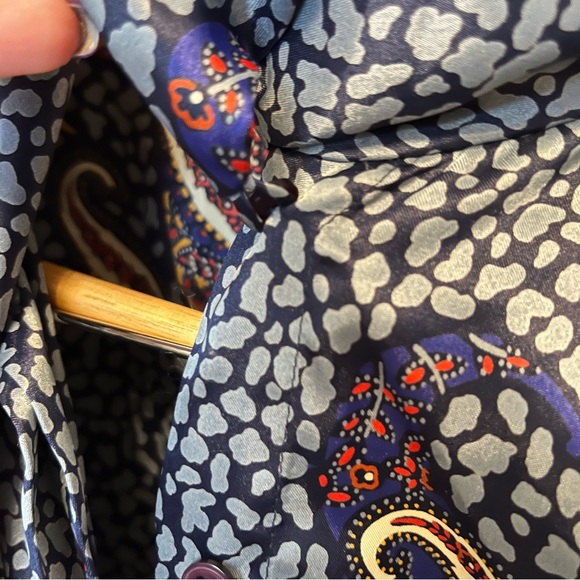 🎉Host Pick🎉 Vintage Nicola Button Down High Collard 80’s Styled Shirt size 6 - Picture 9 of 10